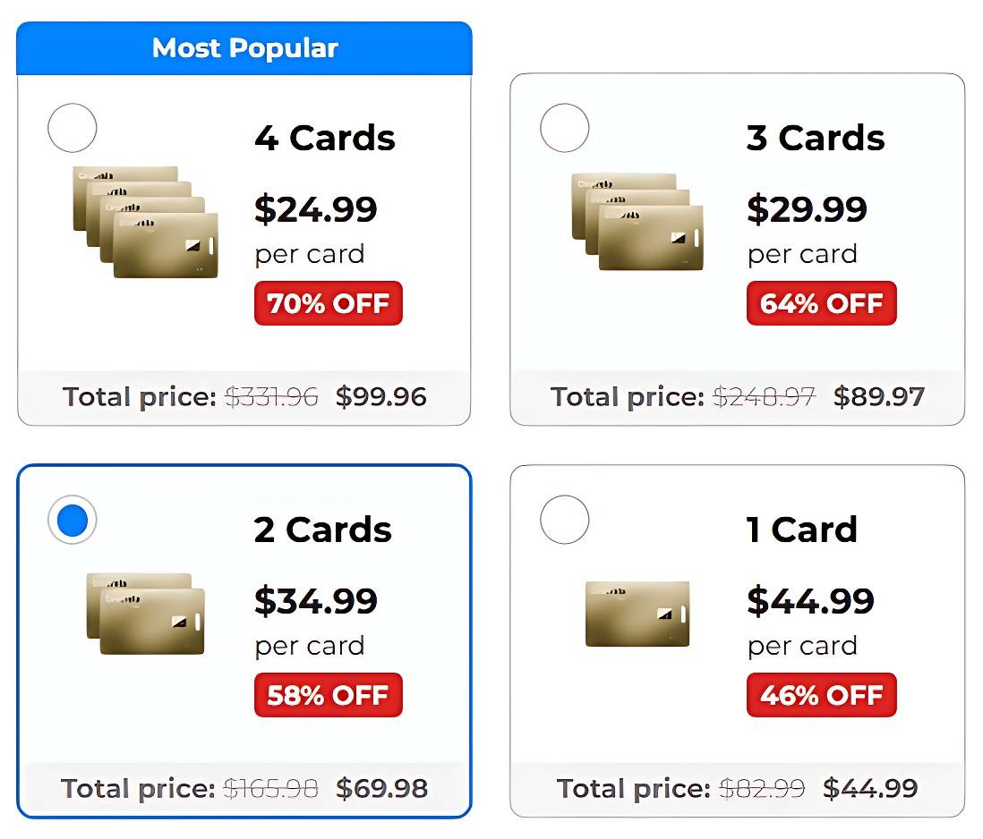 Ondrela Price Packages